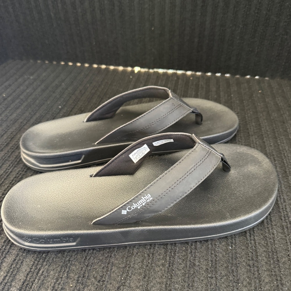 Columbia PFG Men Black Rostra Beach Flip Flop Sandals BM6499-010 Size 9 - Picture 4 of 6
